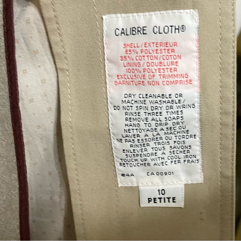 London Fog Beige Trench Coat - Picture 4 of 14